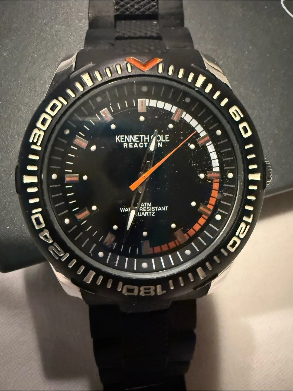 Kenneth Cole Black and Silver Men's Sport Watch